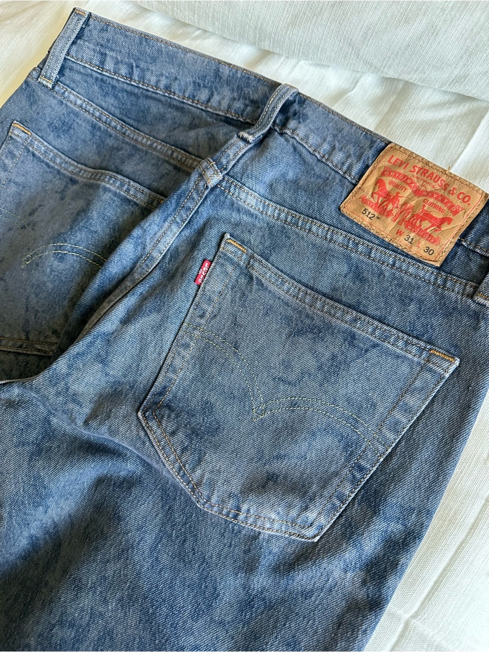 Levi's 512 Blue Denim Jeans 31x30